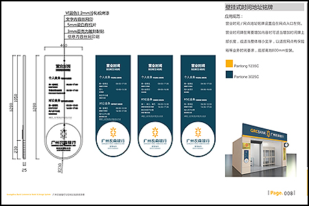 廣州農商銀行室內VI指示牌制作