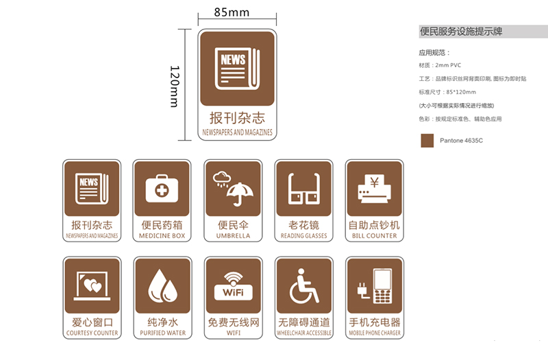 vi標識：提示牌